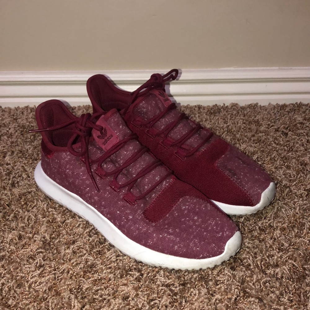 Red Adidas tubular shadows. Fantastic condition!
